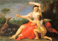 Batoni, Pompeo - Graphic Diana & Cupid